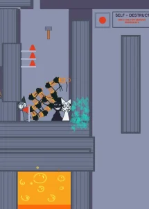 Save Gray, Mr. Black & Wenda from Lava game screenshot 2
