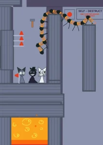 Save Gray, Mr. Black & Wenda from Lava game screenshot 3