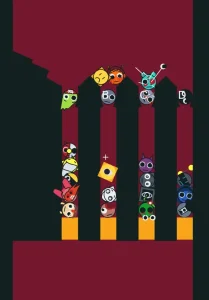 Sprunki Marble Race: Who Will Win? game screenshot 1