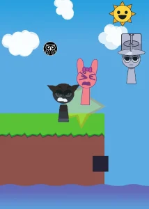 Sprunki: Save Pinki From Gray game screenshot 2