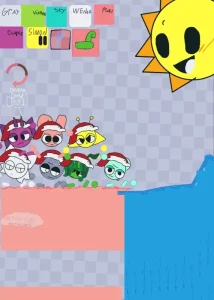Sprunki Seven-Character Ragdoll Sandbox game screenshot 1