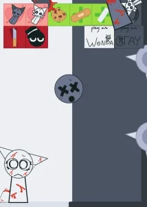 Sprunki Wenda & Gray Ragdoll Playground game screenshot 3