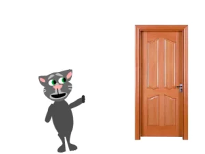 Talking Tom Opinion on Doors game cover