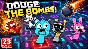 AY in Dodge the Bombs! 23 Players game screenshot 1