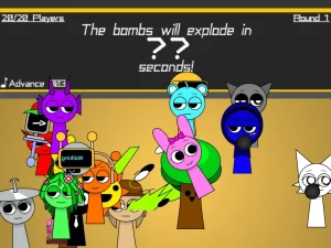 AY in Pass the Bomb sprunkies! game screenshot 1