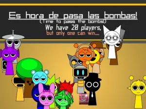 AY in Pass the Bomb sprunkies! game screenshot 2