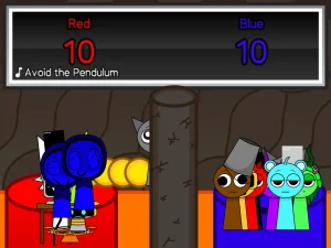 AY in Sprunkie Firebar Jump! Do you choose Red Team or Blue Team? game screenshot 3