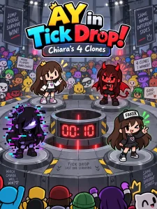 AY in Tick Drop! But Chiara has 4 Different Clones game cover