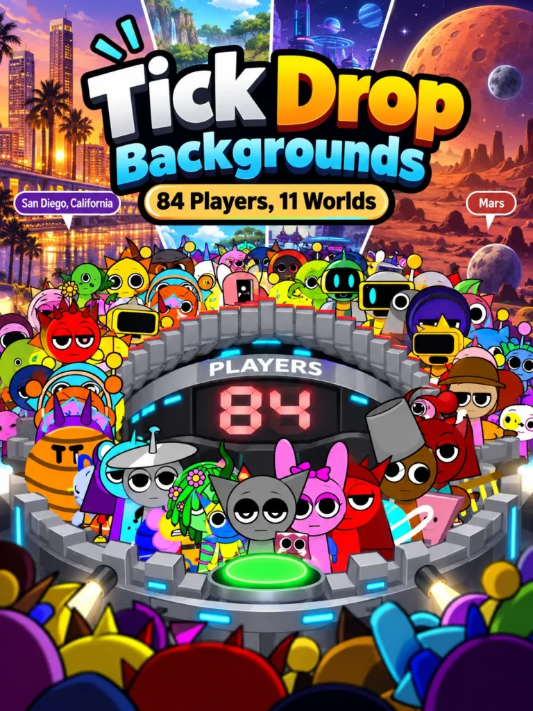 AY in Tick Drop! but there are a lots of backgrounds