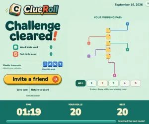 ClueRoll game screenshot 1