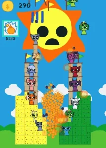 Crazy OP Sprunki Bomb Tower game screenshot 2