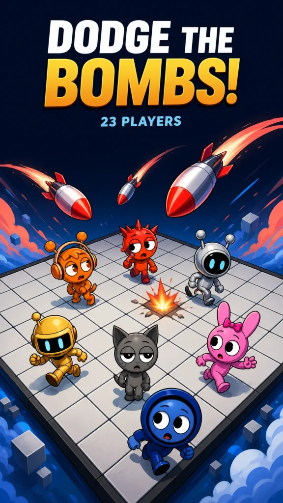 AY in Dodge the Bombs! 23 Players