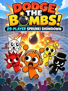 AY in Dodge the Bombs! 29-Player Sprunki Showdown game cover