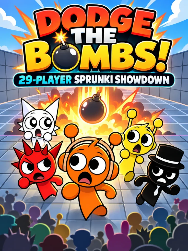 AY in Dodge the Bombs! 29-Player Sprunki Showdown