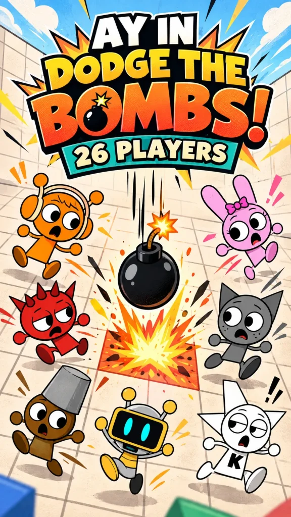 AY in Dodge the Bombs! 26 players