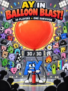 AY in Balloon Blast! [ 30 Players ] game cover