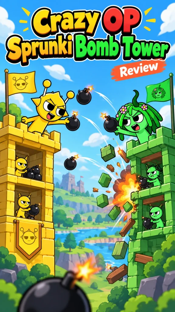 Crazy OP Sprunki Bomb Tower