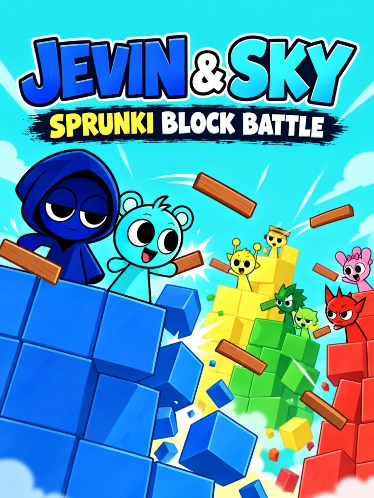 Jevin & Sky: Sprunki Block Battle
