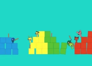 Jevin & Sky: Sprunki Block Battle screenshot