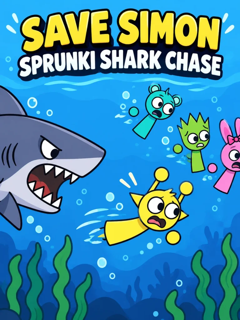 Save Simon: Sprunki Shark Chase