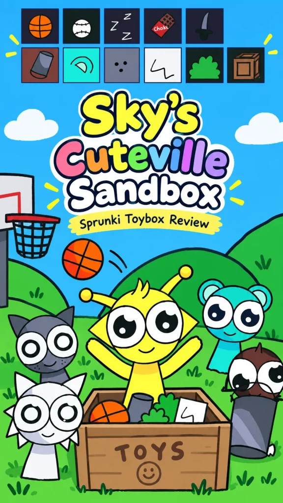 Sprunki Cute: Sky's Cuteville Sandbox