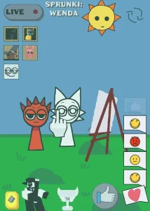 Sprunki: Raddy's Art Show game screenshot 1
