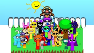 Sprunki Ultimate in WarioWare [51 Characters] game screenshot 1