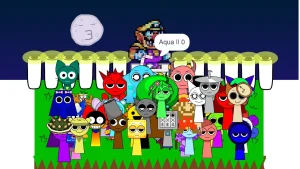 Sprunki Ultimate in WarioWare [60 Characters] game screenshot 1