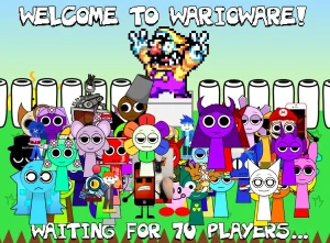 Sprunki Ultimate in WarioWare [70 Characters] game screenshot 3