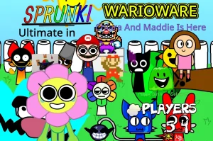 Sprunki Ultimate in WarioWare [Chiara And Maddie Is Here] game screenshot 1