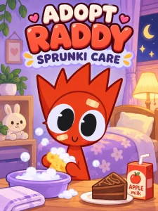 Adopt Raddy: Sprunki Care game cover