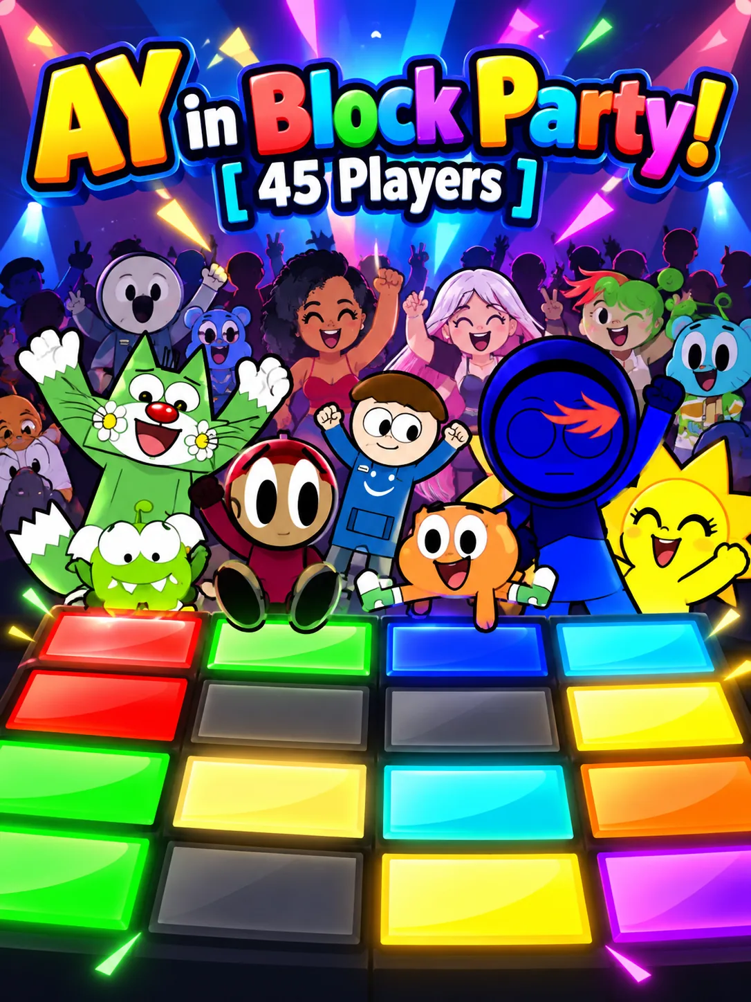 AY in Block Party! [ 45 Players ] - Play Online Free - Fortcade