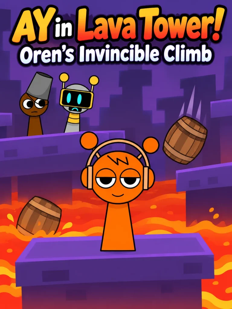 AY in Lava Tower! Oren's Invincible Climb