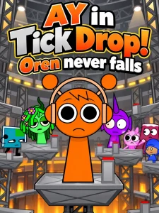 AY in Tick Drop! Oren never falls game cover
