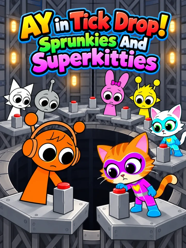 AY in Tick Drop! Sprunkies And Superkitties