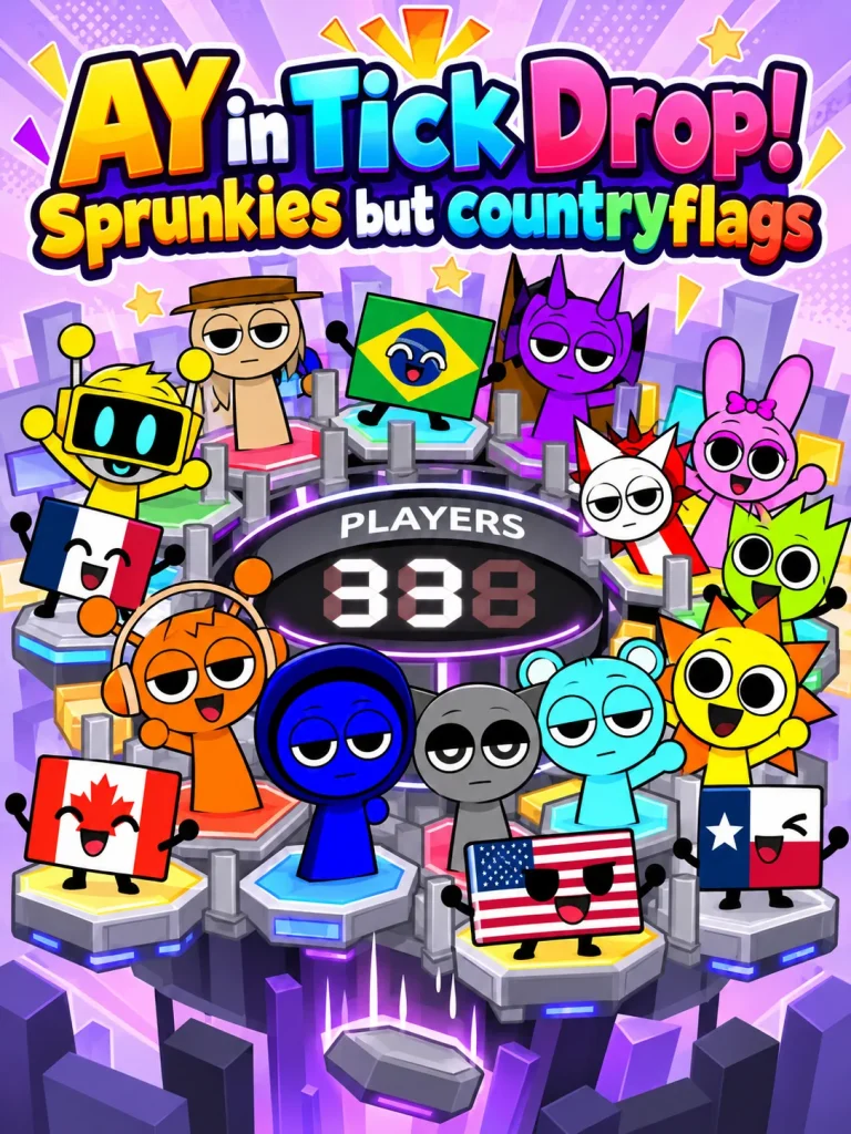 AY in Tick Drop! Sprunkies but countryflags