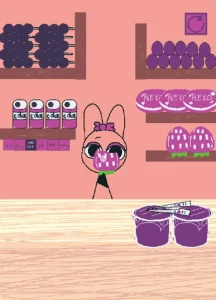 Feed Pinki: Purple Snacks game screenshot 3