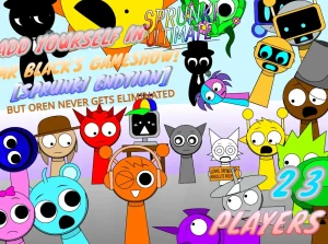 Mr. Black's Sprunki Gameshow: Oren's Streak screenshot
