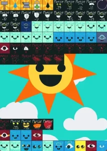 Mr. Sun: Ballsprunki Horror Phases game screenshot 1