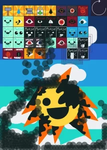 Mr. Sun Sprunki phases gameplay screenshot 1
