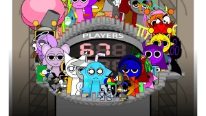Sprunki Tick Drop: Three Mr. Suns screenshot
