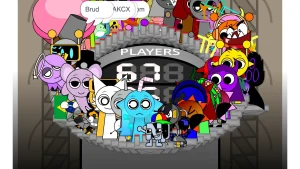 Sprunki Tick Drop: Three Mr. Suns screenshot