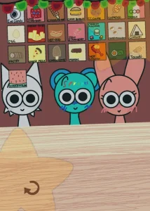 Wenda, Sky & Pinki Mukbang game screenshot 1